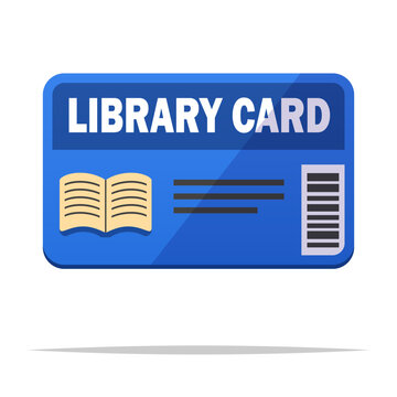 Cartoon library card